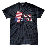 Trump 2024 Patriotic Theme Tie-Dye T-Shirt