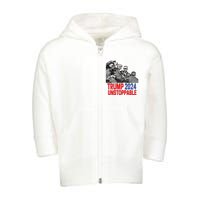 Trump 2024 Pennsylvania Voters Usa Elections Toddler Zip Fleece Hoodie