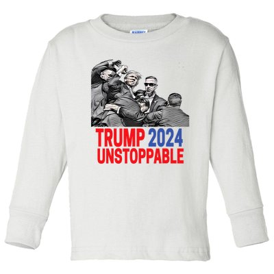 Trump 2024 Pennsylvania Voters Usa Elections Toddler Long Sleeve Shirt