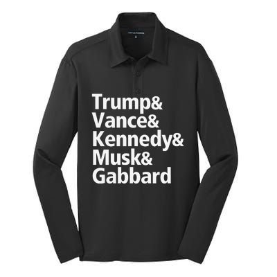 Trump 2024 President Trump Make America Healthy Again Silk Touch Performance Long Sleeve Polo