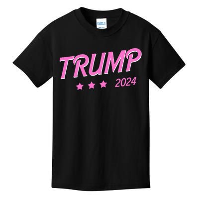 Trump 2024 Pink Design Kids T-Shirt