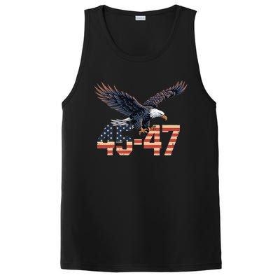 Trump 2024 President 45 And 47 American Flag PosiCharge Competitor Tank