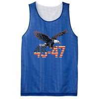 Trump 2024 President 45 And 47 American Flag Mesh Reversible Basketball Jersey Tank