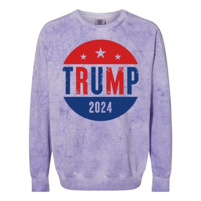 Trump 2024 Presidential Election Logo Colorblast Crewneck Sweatshirt