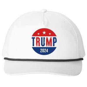 Trump 2024 Presidential Election Logo Snapback Five-Panel Rope Hat