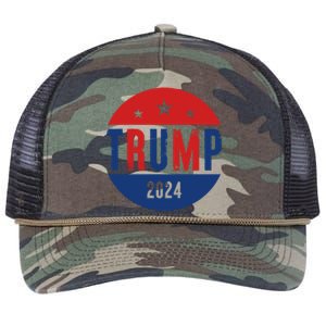 Trump 2024 Presidential Election Logo Retro Rope Trucker Hat Cap