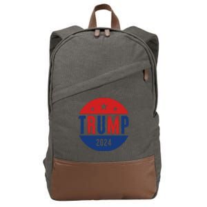 Trump 2024 Presidential Election Logo Cotton Canvas Backpack