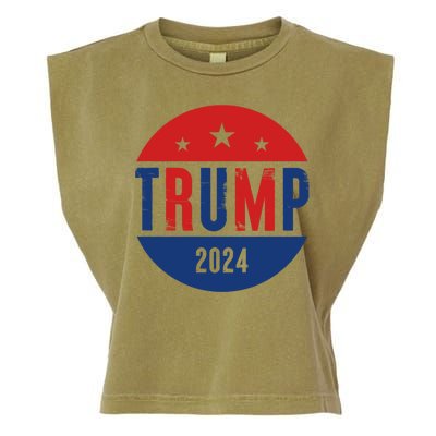 Trump 2024 Presidential Election Logo Garment-Dyed Women's Muscle Tee