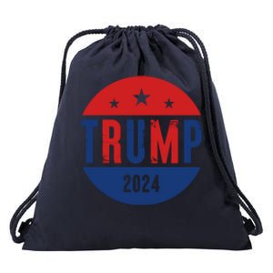 Trump 2024 Presidential Election Logo Drawstring Bag