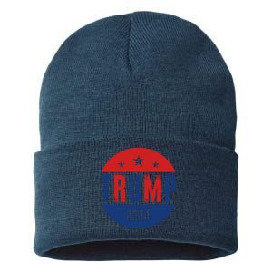 Trump 2024 Presidential Election Logo Sustainable Knit Beanie