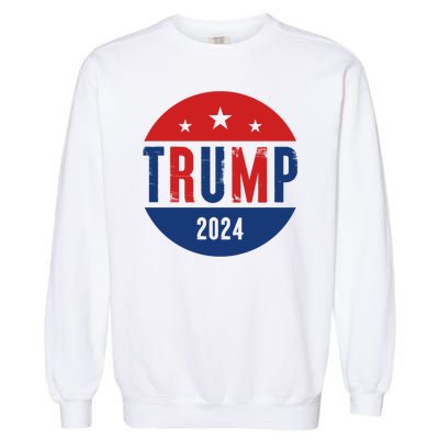 Trump 2024 Presidential Election Logo Garment-Dyed Sweatshirt