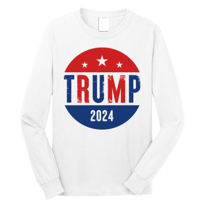 Trump 2024 Presidential Election Logo Long Sleeve Shirt