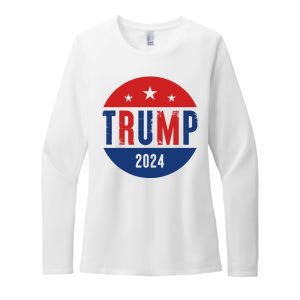 Trump 2024 Presidential Election Logo Womens CVC Long Sleeve Shirt