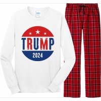 Trump 2024 Presidential Election Logo Long Sleeve Pajama Set