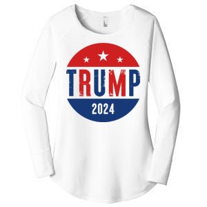 Trump 2024 Presidential Election Logo Women's Perfect Tri Tunic Long Sleeve Shirt