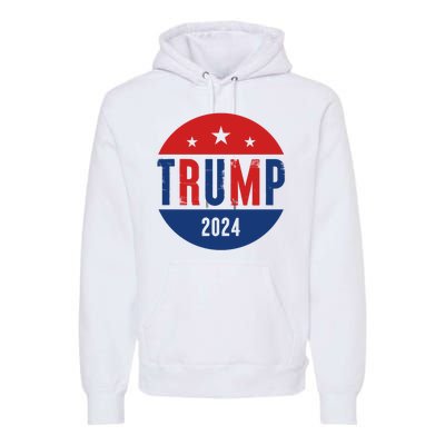 Trump 2024 Presidential Election Logo Premium Hoodie