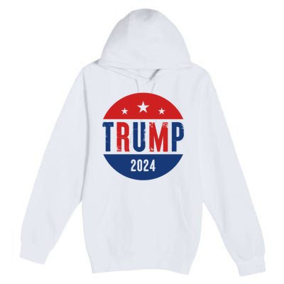 Trump 2024 Presidential Election Logo Premium Pullover Hoodie