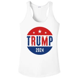 Trump 2024 Presidential Election Logo Ladies PosiCharge Competitor Racerback Tank