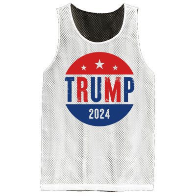 Trump 2024 Presidential Election Logo Mesh Reversible Basketball Jersey Tank