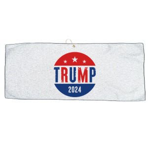 Trump 2024 Presidential Election Logo Large Microfiber Waffle Golf Towel