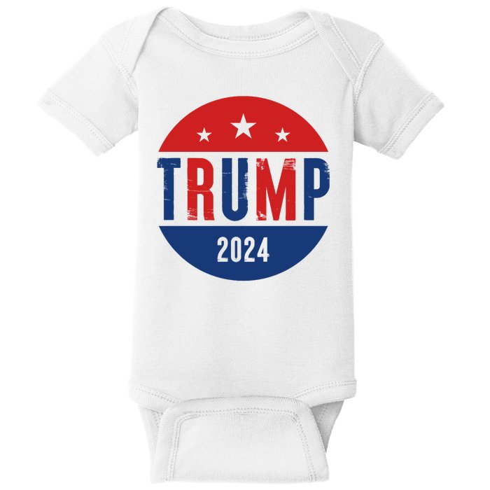 Trump 2024 Presidential Election Logo Baby Bodysuit