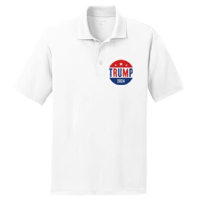 Trump 2024 Presidential Election Logo PosiCharge RacerMesh Polo