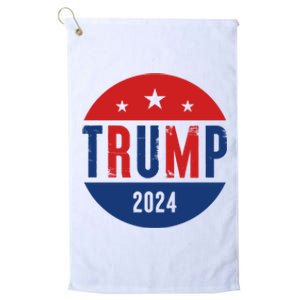 Trump 2024 Presidential Election Logo Platinum Collection Golf Towel