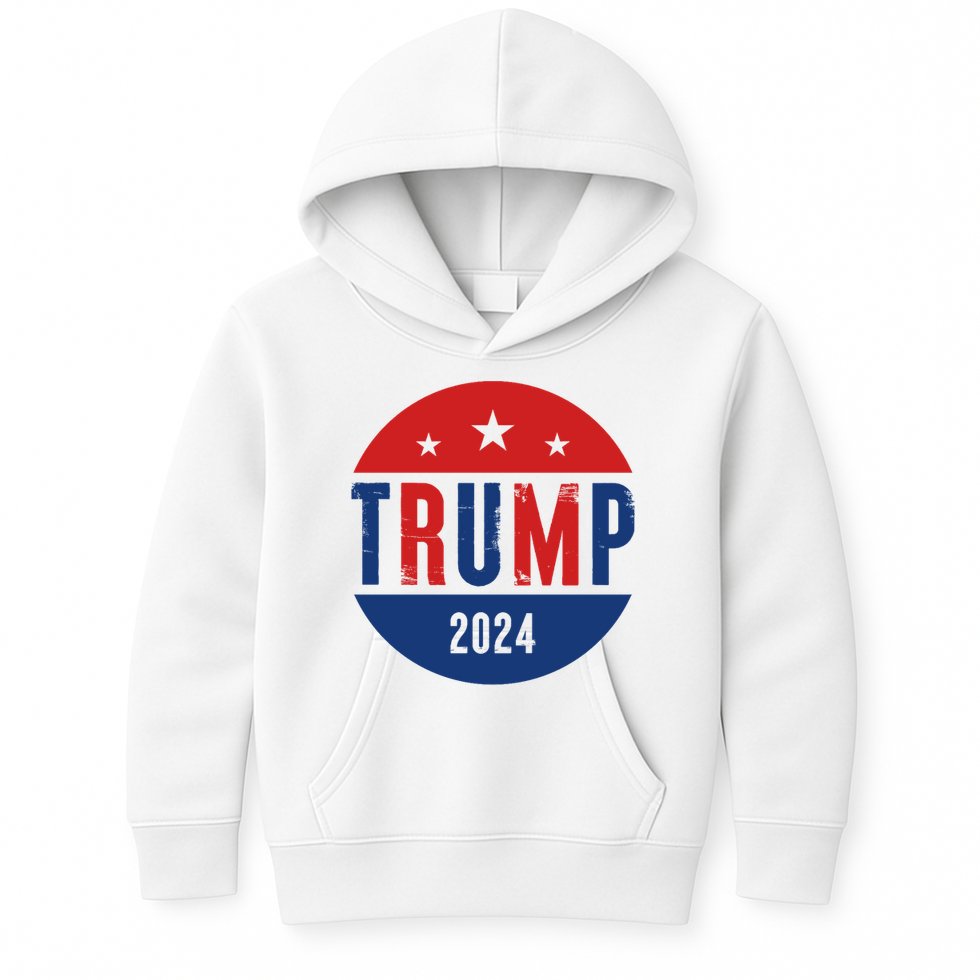 Trump 2024 Presidential Election Logo Kids Hoodie