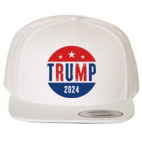 Trump 2024 Presidential Election Logo Wool Snapback Cap