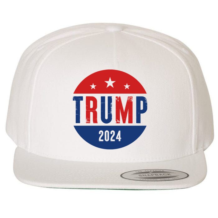 Trump 2024 Presidential Election Logo Wool Snapback Cap