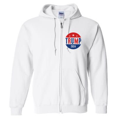 Trump 2024 Presidential Election Logo Full Zip Hoodie