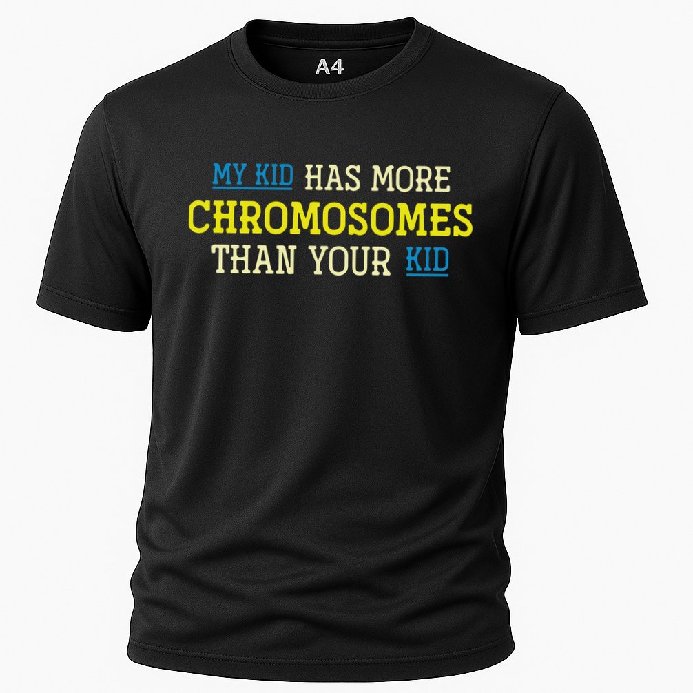 Trisomy 21 Parents Down Syndrome Awareness Gift Cooling Performance Crew T-Shirt