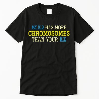 Trisomy 21 Parents Down Syndrome Awareness Gift Tall T-Shirt