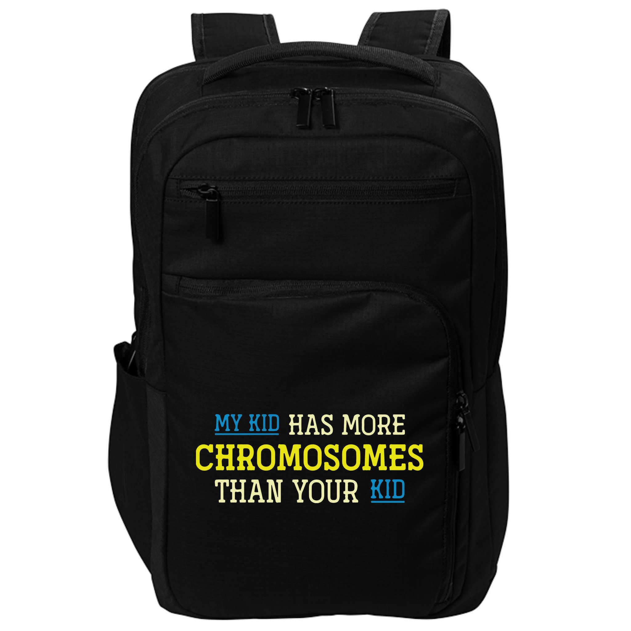 Trisomy 21 Parents Down Syndrome Awareness Gift Impact Tech Backpack