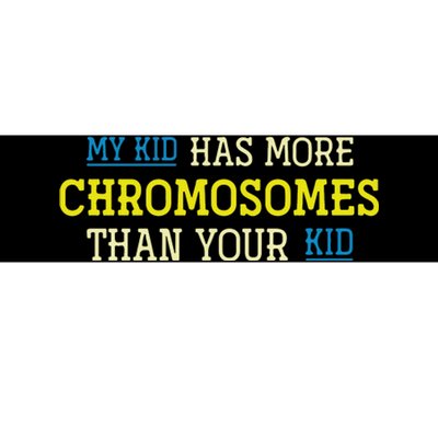 Trisomy 21 Parents Down Syndrome Awareness Gift Bumper Sticker