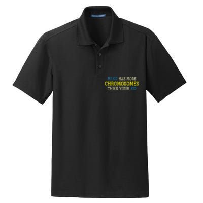 Trisomy 21 Parents Down Syndrome Awareness Gift Dry Zone Grid Polo