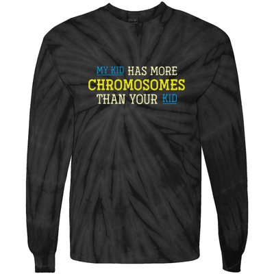 Trisomy 21 Parents Down Syndrome Awareness Gift Tie-Dye Long Sleeve Shirt