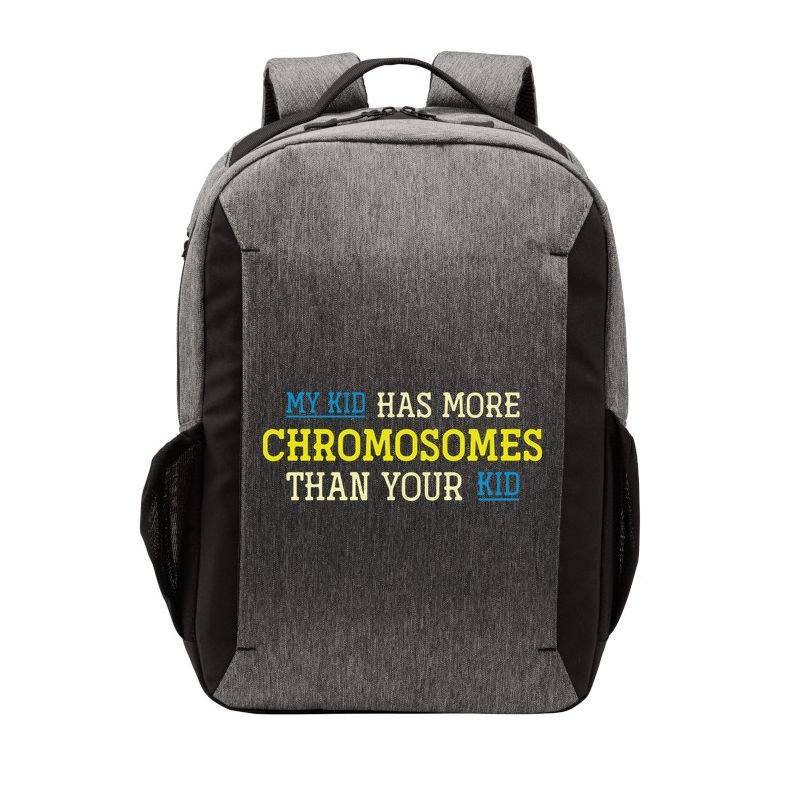Trisomy 21 Parents Down Syndrome Awareness Gift Vector Backpack