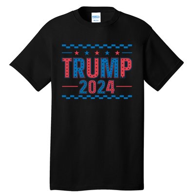 Trump 2024 Political Campaign Theme Tall T-Shirt