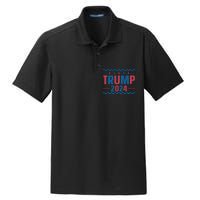 Trump 2024 Political Campaign Theme Dry Zone Grid Polo