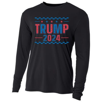 Trump 2024 Political Campaign Theme Cooling Performance Long Sleeve Crew