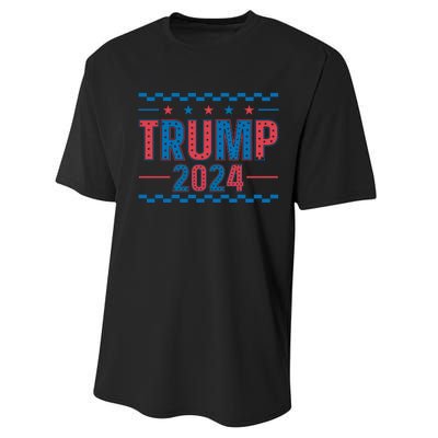 Trump 2024 Political Campaign Theme Performance Sprint T-Shirt