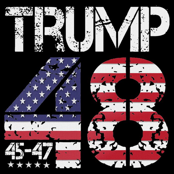 Trump 2028 President 45 47 48 American Flag Trump 2028 Toddler Sweatshirt