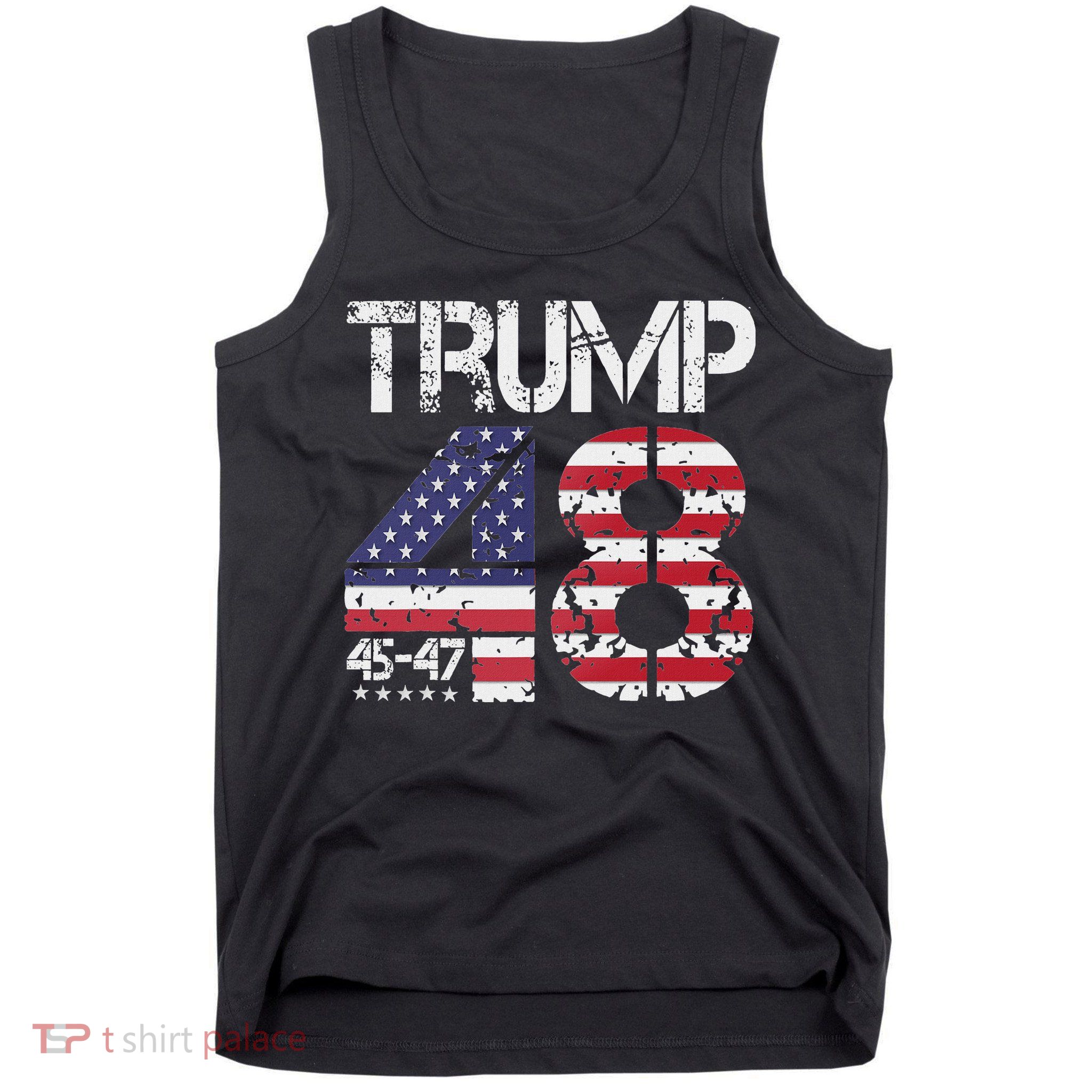 Trump 2028 President 45 47 48 American Flag Trump 2028 Tank Top
