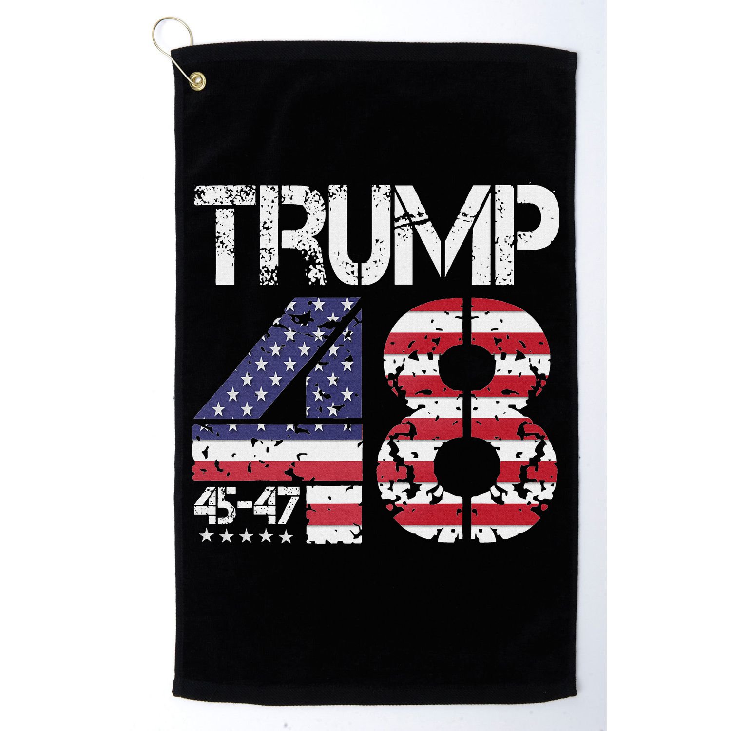 Trump 2028 President 45 47 48 American Flag Trump 2028 Golf Towel