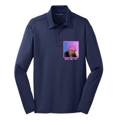 Trump 2024 President 2024 Silk Touch Performance Long Sleeve Polo