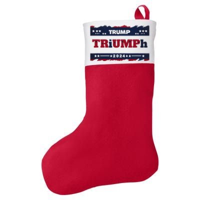 Triumph 2024 Patriotic Trump Felt Holiday Christmas Stocking