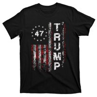 Trump 2024 Pro 47th President Us Flag T-Shirt