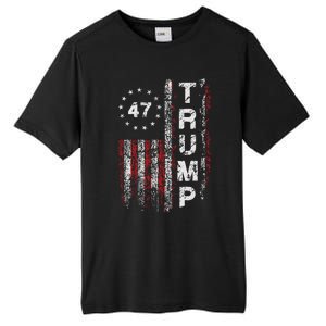 Trump 2024 Pro 47th President Us Flag Tall Fusion ChromaSoft Performance T-Shirt