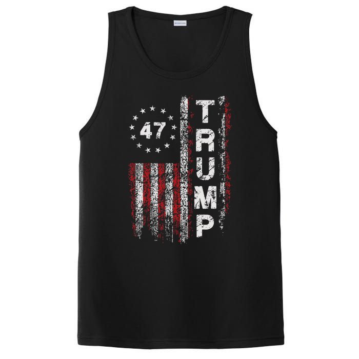 Trump 2024 Pro 47th President Us Flag PosiCharge Competitor Tank